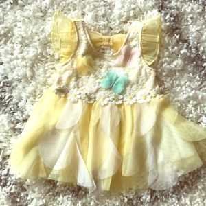Little Lass Baby Yellow Dress